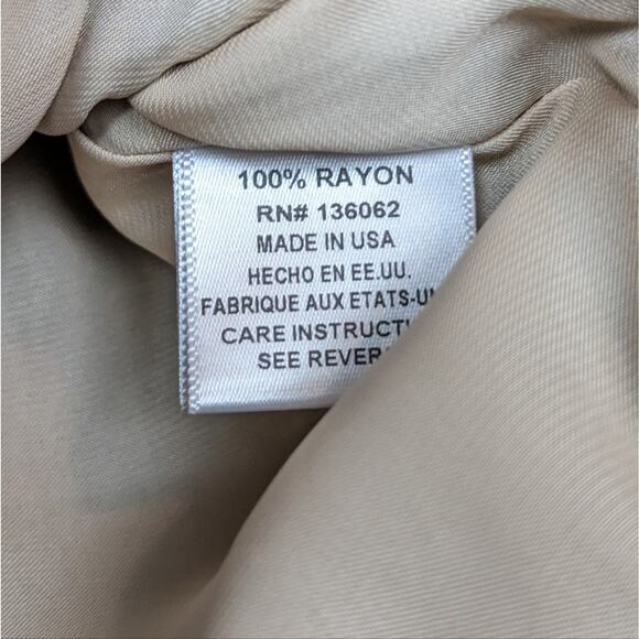 Lavender Brown 100% Rayon Charcoal Shorts Size M - Picture 6 of 6